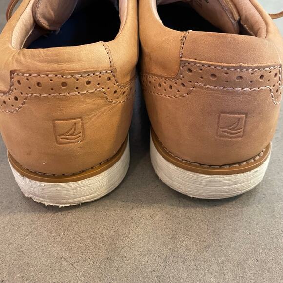 Sperry Top sider Oxford tan leather lace up mens casual shoes size 11.5 main image 5
